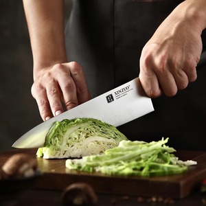 Juego de Cuchillos de Cocina de Acero Alemán con Mango de Madera de Ébano Natural, Fuente de Energía Manual para Uso en la Cocina - Product Image 4