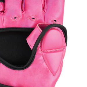 ถุงมือ MMA สำหรับผู้ชาย ออกแบบเอง สำหรับฤดูหนาว คุณภาพสูง หนัง PU 8 ออนซ์ สีชมพู สไตล์วินเทจ หนังแท้ - Product Image 6