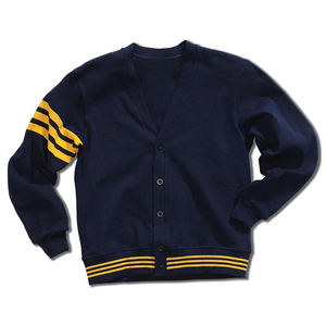 Cardigan en tricot épais anti-plis à boutons sur le devant, col en V, haute qualité, personnalisé, pour hommes et femmes, vente en gros, automne-hiver - Product Image 1