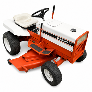 ซื้อรถตัดหญ้า Gravely มือสอง/ใหม่ ระบบขับเคลื่อน 2 ล้อ สีแดง เบาะสีขาว พวงมาลัยสีดำ - Product Image 1