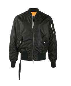 Venta al por mayor de los hombres de luz cálida burbuja bombardero abrigos logotipo personalizado de nylon negro con capucha de invierno Puffer chaquetas con cierre de cremallera - Product Image 2