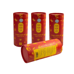 Thé au jasmin (boîte rouge) feuille de thé prix compétitif goût unique utilisé comme cadeau OEM/ ODM fabriqué au Vietnam en gros - Product Image 1