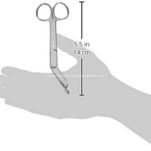 Tijeras de vendaje Lister profesional 18cm 7 "bolsillo estudiantes Médicos Enfermeras vendaje quirúrgico médico de alta calidad - Product Image 5