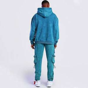 Trajes Deportivos Personalizados para Hombre, Lavados al Ácido, Estilo Vintage, con Cremallera, 100% Algodón, de Alta Calidad, Estampados, Gruesos - Product Image 2