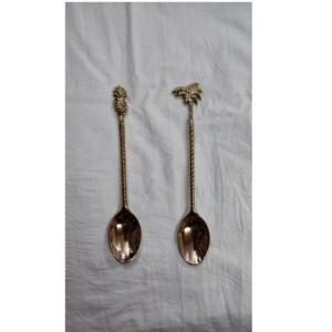 Cuillère à couverts design en bambou pour la maison et la table Cuillère à thé en laiton massif pour l'hôtel et la cuisine à prix raisonnable - Product Image 5