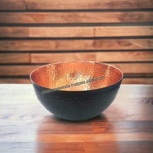 Bol à mélanger en cuivre en gros de haute qualité avec design martelé pour salade oeuf battant à des fins de service décoratives et de cuisine - Product Image 2