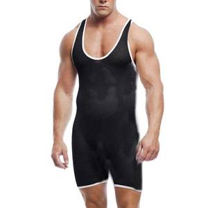 Nueva llegada Pakistán hizo Lucha Libre Singlets Durable nuevo estilo uniformes de entrenamiento para adultos precio de fábrica desgaste traje Singlets - Product Image 3