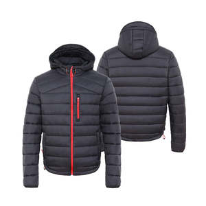 Chaquetas ligeras para exteriores largas acolchadas para hombre, ropa de invierno de moda con capucha personalizada para hombre, chaquetas de invierno transpirables a bajo precio - Product Image 4
