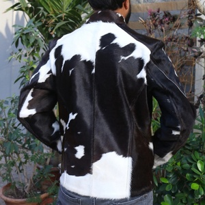 Hair-On Leather Jacket For Men Cowhide-Fur Jacket Unique-Vintage Style Handmade Western Style-Cowgirl Coat Fashion Coat - Product Image 2