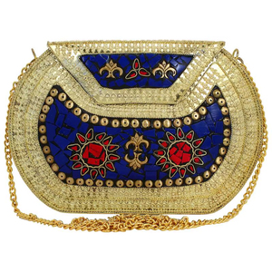 Pochette de soirée en mosaïque de haute qualité pour femmes, avec un design élégant et orné, et un style raffiné pour les soirées. - Product Image 1