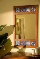Miroir mural en bois personnalisé de haute qualité, luxueux et moderne, cadre écologique fait main, décoratif, Azora Industries