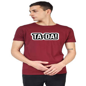 Camiseta extragrande de algodón 100% pesado con cuello redondo, camiseta en blanco, camiseta personalizada con logotipo estampado de alta calidad para hombre - Product Image 1