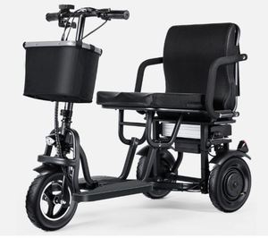 NUEVO FAV Scooter Eléctrico Plegable de 350W con Asiento, Capacidad de 100 kg, 3 Ruedas, Sensores Inteligentes - Product Image 4