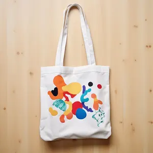 Recycelbare Baumwoll-Einkaufstaschen mit individuell bedruckter Logo-Leinwand-Einkaufstasche