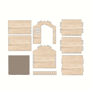 Maison fixe AC17 pour animaux de compagnie à l'intérieur avec des panneaux inspirés de meubles propres adaptés aux appartements fournisseur OEM Vietnam - Product Image 4