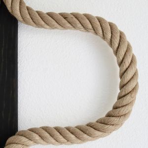 Grande <span class=keywords><strong>macramè</strong></span> <span class=keywords><strong>nodi</strong></span> decorativi moderni da appendere a parete arte minimalista morbida parete scultura in fibra oggetto d'arte unico artigiano - Product Image 2