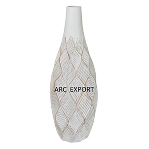 Nuevo jarrón de diseño elegante con cuentas de esmalte blanco, florero decorativo único para fiesta de boda para el hogar, decoración para sala de estar, florero - Product Image 1