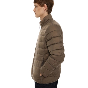 Nuovo arrivo piumino leggero <span class=keywords><strong>da</strong></span> <span class=keywords><strong>uomo</strong></span> personalizzato completo materiale impermeabile con motivo a quadri antivento <span class=keywords><strong>visone</strong></span> scuro - Product Image 3