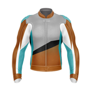 Top Quality <b>Stand</b> Collar Leather Biker Jackets for Men Wholesale Price PU Leather <b>Motorbike</b> & Auto Racing Wear Canvas Fabric New - Product Image 1