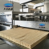 Nouvelle machine à gaufrettes haut de gamme, four à biscuits, équipement à gaufres, ligne de production de gaufrettes