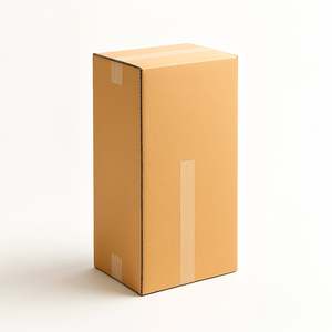 กล่องย้ายบ้านแบบมืออาชีพ ขนาด 30x30x55 ซม. ทำจากกระดาษลูกฟูกสองชั้นแบบ E Flute แข็งแรงทนทาน สำหรับการขนส่งและการจัดเก็บ - Product Image 1