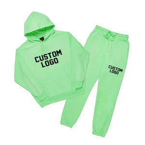 Sweat-shirt d'hiver unisexe en molleton de coton avec logo personnalisé en 3D pour hommes, ensemble respirant et bien ajusté pour le jogging et la salle de sport - Product Image 2