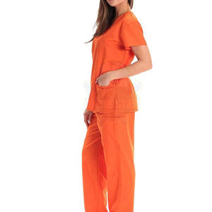 Uniforme Médico de Diseño Único en Oferta, Tallas Grandes, MOQ Bajo, Conjuntos de Uniformes Transpirables, Color y Logotipo Personalizados, 100% Poliéster - Product Image 5