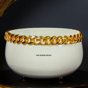 Tazón para Servir Dulces de Chocolate Estilo Vintage, Tazón de Chocolate de Metal Plateado de Primera Calidad para Ocasiones Especiales - Product Image 3