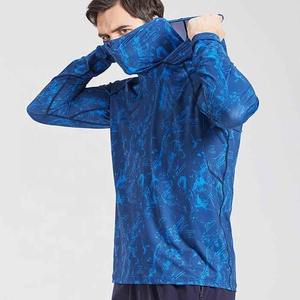 Camiseta CON CAPUCHA DE PESCA Dry-Fit de manga larga con logotipo personalizado, protección UV de secado rápido UPF 50, camisa de pesca de poliéster duradero para hombres, ropa - Product Image 6