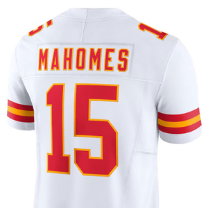 MEJOR personalizado de secado rápido por sublimación de impresión American Football Jersey Sport Screen Printed Jersey V-Neck Football Men's Jerseys - Product Image 3