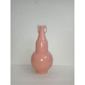 Vase rond décoratif en forme de boule, art abstrait contemporain, vase à fleurs rose, finition mate de haute qualité, vases de bureau pour la maison de luxe - Product Image 3