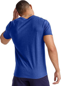 Camisetas de punto de algodón 100% personalizadas con logotipo OEM, peso pesado, transpirable, 200 GSM, patrón sólido, recortado de gran tamaño, cuadrado, de talla grande para hombres - Product Image 4