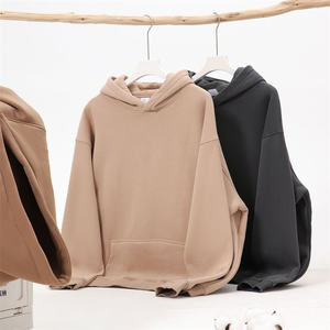 Ropa de calle Oversize Custom Logo Drop Shoulder Algodón Poliéster Alta calidad Unisex Fabricante 350 Gsm Fleece Heavy Hoodie - Product Image 1