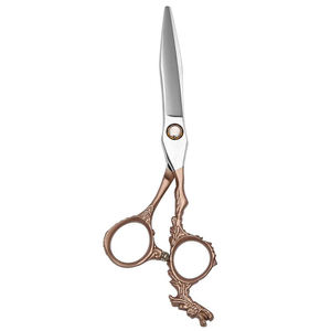 Ciseaux de coiffure en acier inoxydable de haute qualité avec poignée de dragon repose-doigt miroir polonais-pour une utilisation de beauté - Product Image 1