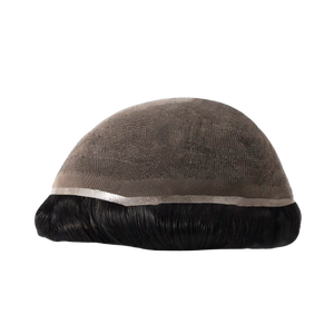 Postizo de Cabello Remy Duradero para Hombre, con Encaje Completo, Cómodo, con Ondas Naturales, Transpirable, Fácil de Usar, Cabello Indio, 100% de Densidad - Product Image 1