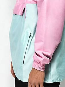 Chaqueta cortavientos transpirable OEM para hombre, precio al por mayor, colores contrastantes, chaqueta cortavientos de alta calidad a precio barato para hombre - Product Image 4