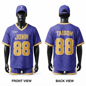 เสื้อลาครอสผู้ชายผ้าโพลีเอสเตอร์ตาข่ายพรีเมียม 180 GSM แบบสั้น พิมพ์ลายดิจิตอลด้วยความร้อน ป้องกันแบคทีเรีย ระบายอากาศได้ดี สำหรับทีม - Product Image 3
