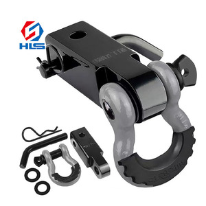 Assemblage D Ring Manille Véhicule tout-terrain Remorque Pièces automobiles Récepteur d'<span class=keywords><strong>attelage</strong></span> en aluminium de remorquage - Product Image 2