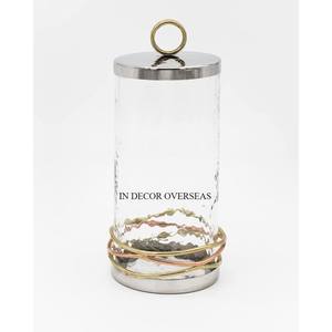 Ensemble de 4 boîtes de rangement pour fruits secs et autres articles de haute qualité gravées en métal de première qualité plaqué or de créateur artistique vintage - Product Image 5