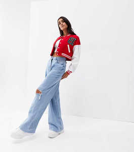 Chaqueta universitaria para mujer: ropa deportiva clásica universitaria, tela suave y opciones de impresión personalizadas - Product Image 5