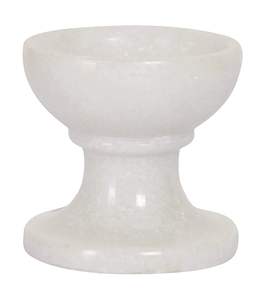 Porte-bougie en marbre blanc, forme ronde, design, disponible en plusieurs tailles pour la décoration intérieure - Product Image 6
