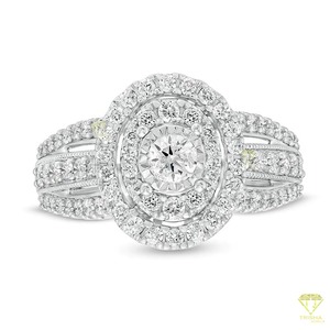 แหวนหมั้นเพชรมอยส์ซอไนต์หรูหราผลิตในอินเดียประดับเพชรสีเงินประดับลูกแพร์สำหรับเจ้าสาว - Product Image 3