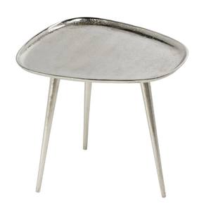 Bizzotto abstrait aluminium argent Table d'appoint Table d'appoint Art déco Design trépied jambes décor à la maison meubles faits à la main maison - Product Image 2