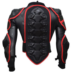 แจ็กเก็ตหนังแท้สำหรับผู้ชายแจ็กเก็ตมอเตอร์ไซค์ระบายอากาศได้อุปกรณ์ป้องกันไหล่สำหรับแข่งรถมอเตอร์ไซด์ - Product Image 3