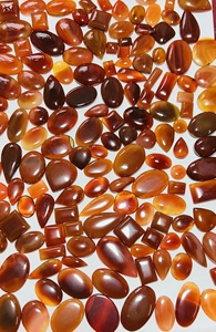 Cabujón de cornalina Natural a granel al por mayor, piedras preciosas de cuarzo de cristal curativo de ónix semiprecioso liso, piedras sueltas de tamaño personalizado - Product Image 2