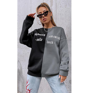 Conjunto de pantalones de chándal con capucha de lana transpirable de Invierno para mujer Nueva llegada Tallas grandes Patrón sólido Estampado Logo con capucha Servicio OEM - Product Image 1