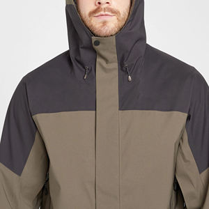 Veste coupe-vent en toile pour homme, haut de gamme, imperméable, à capuche, ajustable, personnalisable, respirante, avec logo frontal - Product Image 5