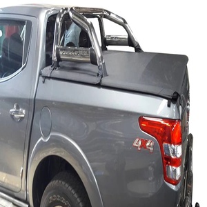 Cubierta de Caja de Carga con Bisagras Elite; Negra Texturizada/Juego de Barras Transversales para Cubierta de Caja de Carga de Aluminio con Elevación para Toyota Hilux - Product Image 4