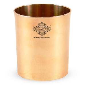 Vaso Clásico de Vidrio Puro Bronce de 260 ml para Uso en el Hogar o en Hoteles - Product Image 2