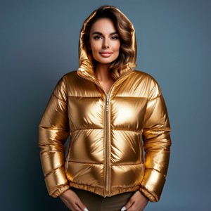 À la mode en gros Logo personnalisé hommes hiver imperméable matelassé rembourré chauffant brillant doudoune par Ayat Export - Product Image 1